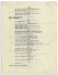 Moe Howard's 11pp. Script for ''The New Three Stooges'' Episode ''Goldibear and the Three Stooges'', Circa 1965 -- Annotated by Moe With His Signatures -- 8.5'' x 11'' Loose Pages, Near Fine